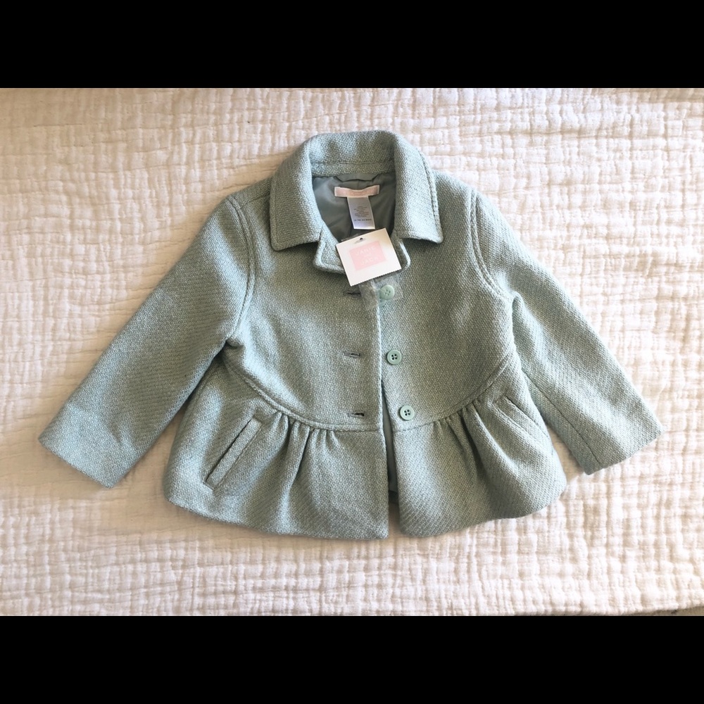 Janie and Jack mint green jacket